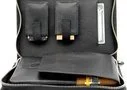 adorini cigar bag  real leather black yarn