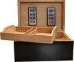 Humidor Bamboo Black Frosted 100