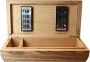 Humidor Walnut Frosted Konvex 80