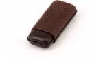 Davidoff cigar case leather R-2 brown 1