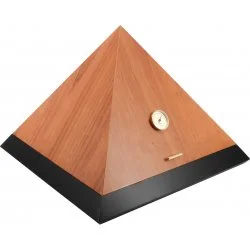 adorini Humidor Pyramid Deluxe L Bi-Color Cedro Black