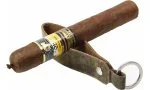 adorini cigar & pipe rest leather keychain 