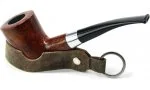 adorini cigar & pipe rest leather keychain 