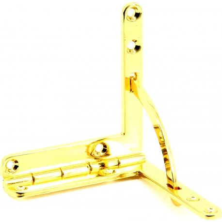 Gold-Plated Quadrant Hinge Large 60x56mm
