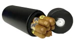 BigSmoke Leather Cigar Travel Bag Tube Cedar Lined incl. Hygrometer photo 2