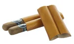 Lubinski Cigar Case Leather 2 Robusto cognac photo 4