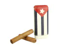 adorini cigar case real leather 2-3 cigars cuban flag photo 11