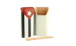 adorini cigar case real leather 2-3 cigars cuban flag photo 12