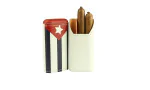 adorini cigar case real leather 2-3 cigars cuban flag photo 14