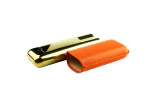 S.T. Dupont Cigar Case for 2 Cigars Orange/Golden 183256 photo 2