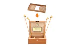 Corner brackets for trays in adorini humidors photo 6