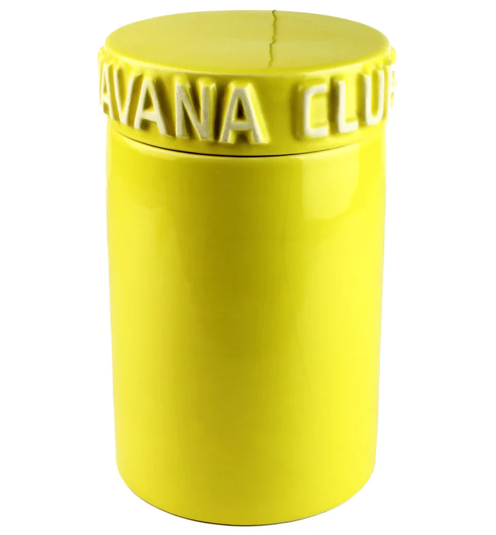 Havana Club Cigar Jar Tinaja yellow
