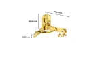Quadrant Hinge Gold small 30x40mm photo 5