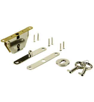Humidor Cylinder Lock Set Silver photo 4