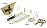 Humidor Cylinder Lock Set Silver photo 5