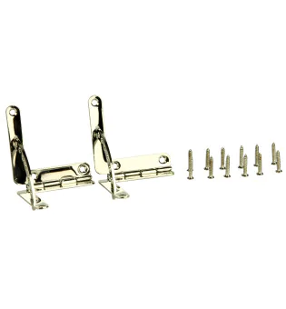 Pair of quadrant hinges silver photo 4