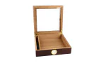 BigSmoke Humidor brown with glas lid photo 4