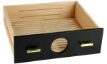 Drawer for adorini Humidor Chianti medium black with hygrometer hole photo 6