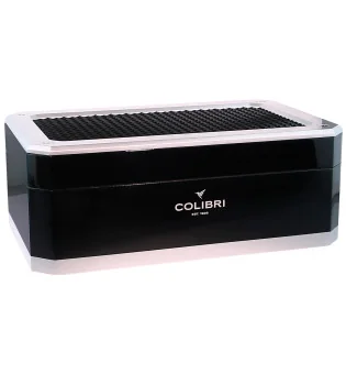 Colibri Humidor Rally black and silver