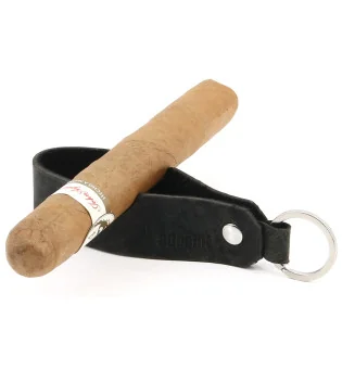 adorini Cigar & Pipe Rest Leather Keychain black limited edition