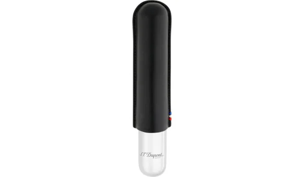 S.T. Dupont cigar case for 1 cigar black/chrome 183160