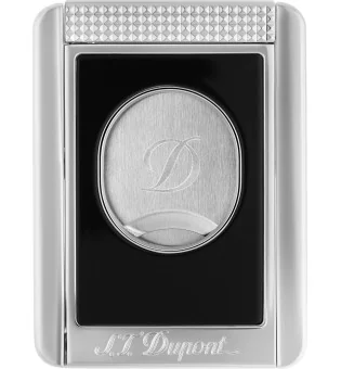 S.T. Dupont Double Blade Cutter with Cigar Stand Black & Chrome