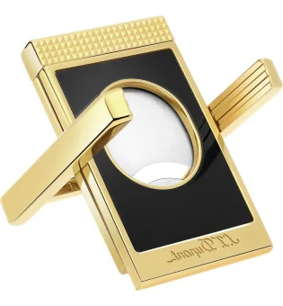 S.T. Dupont Double Blade Cutter with Cigar Stand Black Gold 003393