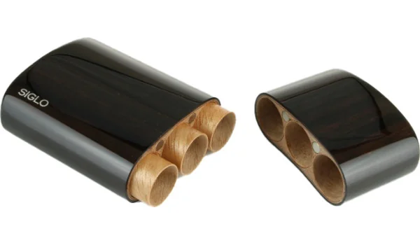 Siglo wooden case macassar ebony Robusto for 3 cigars
