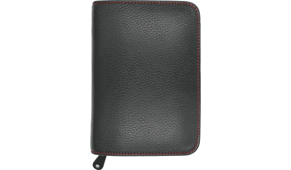 adorini Cigar Bag Real Leather Red Topstitching