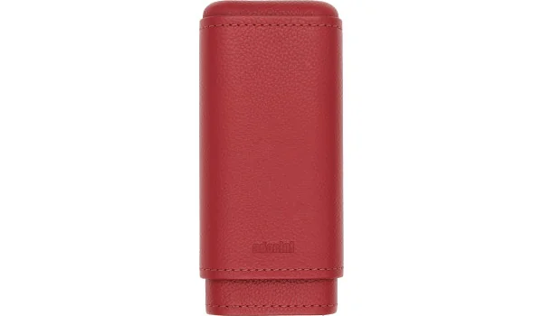 adorini cigar case genuine leather Red 2-3 cigars