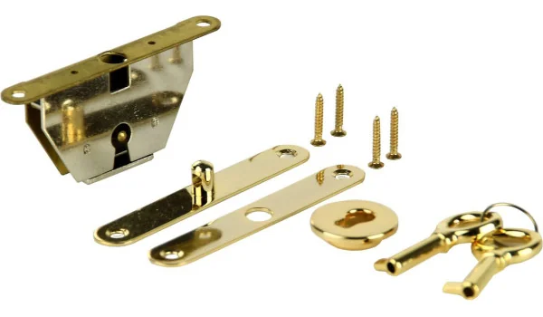 Humidor Cylinder Lock Set Gold