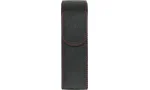 adorini pocket leather cigar case 2 cigars black and red yarn with pouch for cutter or lighter photo 10