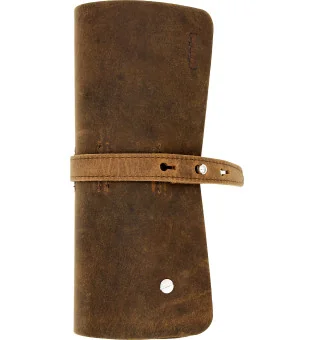 adorini Cigar Roll Real Leather Brown