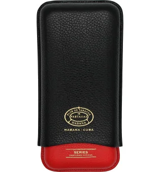 Partagas Series Leather Case black and red