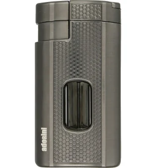 adorini Triple Jet Lighter V-Cut Gun Metal