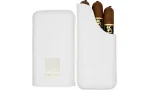 Cohiba Atmosphere Cigar Case Leather white and gold photo 3