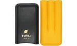 Cohiba Cigar Case Leather black, yellow and white photo 4