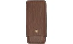 Montecristo Fleur de Lis Cigar Case Leather brown 3 pcs.