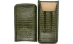 Hoyo de Monterrey Cigar Case Leather green 3 pcs. photo 4