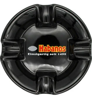 Habanos Ashtray Round black
