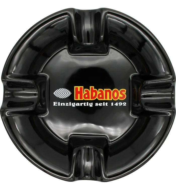 Habanos Ashtray Round black
