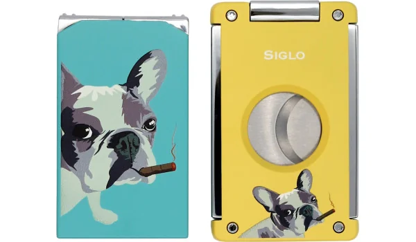 Siglo Dog Lighter and Cutter Set