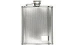 Flask silver with checkered pattern