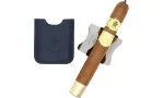 Les Fines Lames Cigar Bench with Leather Case Petrol Blue photo 2