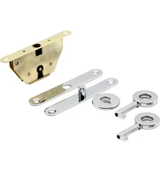 Humidor Cylinder Lock Set Silver