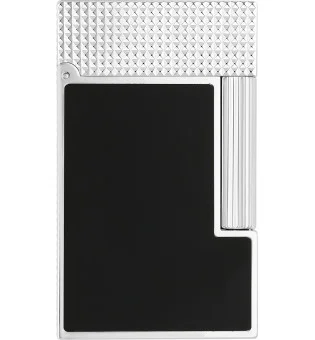 S.T. Dupont Ligne 2 Lighter Palladium and Matte Black C16602N