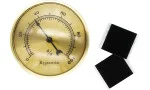 Hygrometer big basic gold photo 2