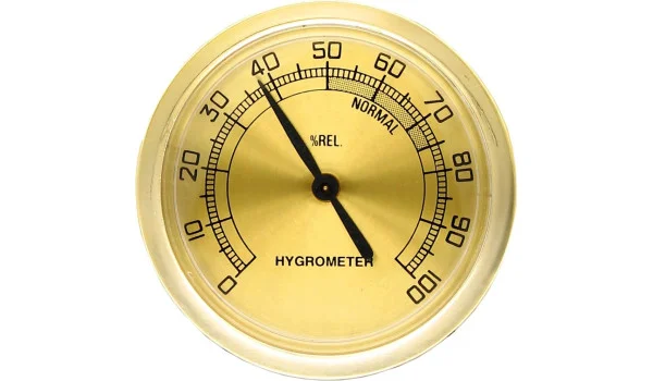 Hygrometer medium basic gold