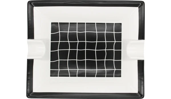 Porcelain Ashtray black and white Crocodile photo 3