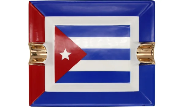 Ceramic Cigar Ashtray Cuban Flag photo 3